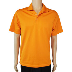 Nike Golf Dri-Fit Men's Small Golf Polo Short Sleeve Shirt Mint Condition Orange